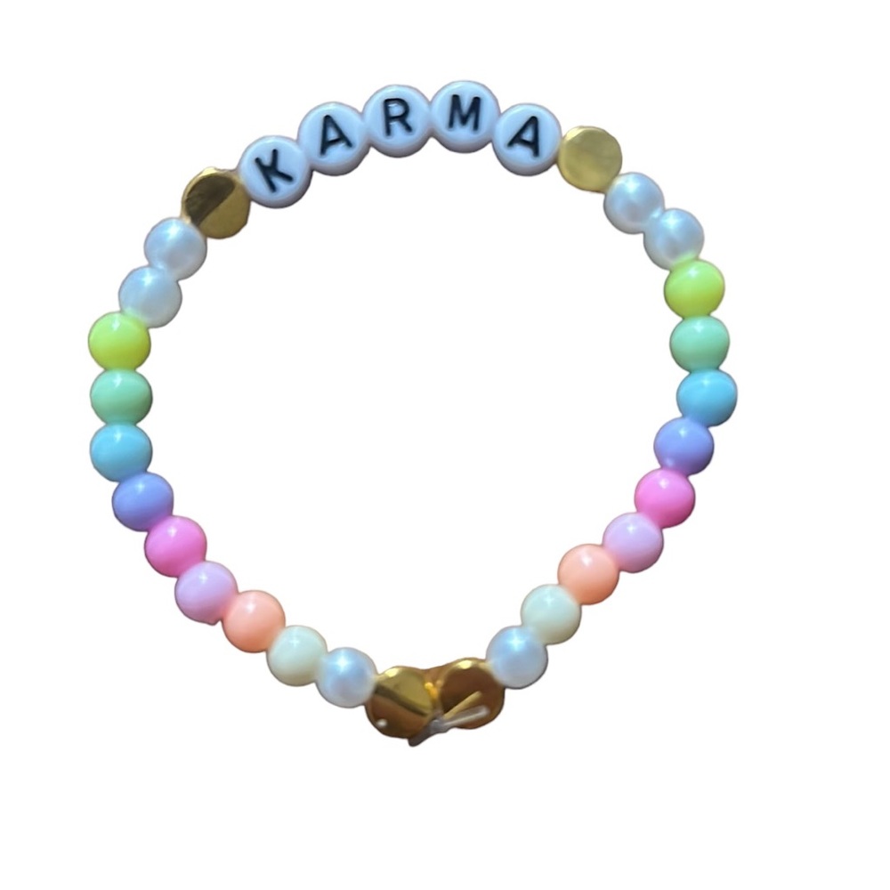 Taylor Swift Handmade Friendship Beaded Bracelet
“Karma”